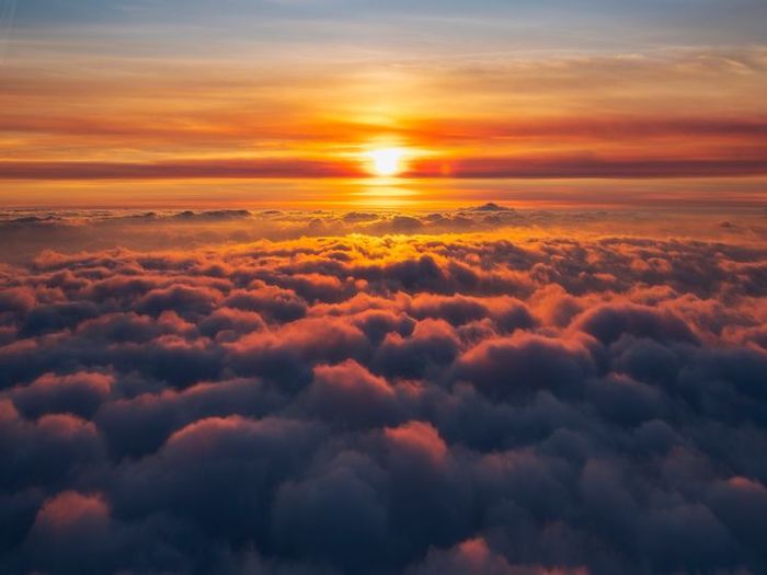 Above the clouds sunrise timelapse
