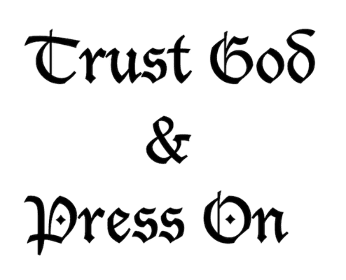 Trust god & press on.